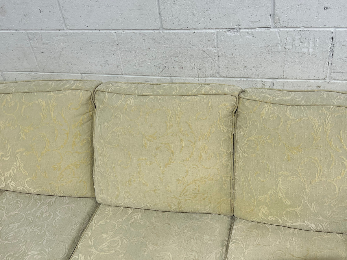 Blond Yellow 3-Seater Soffa