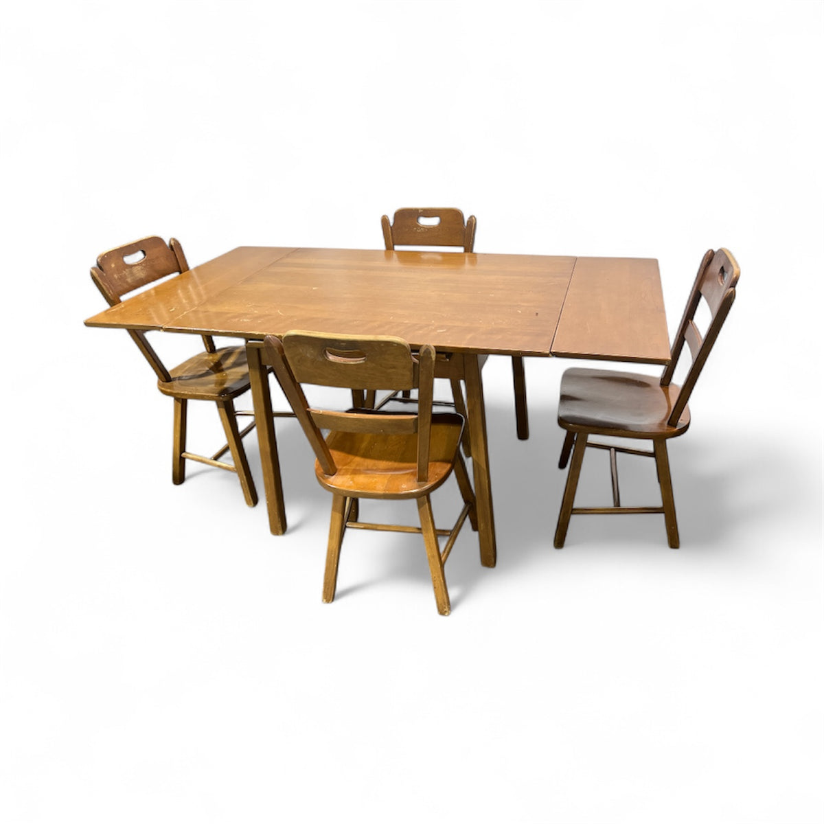 Classic Oak Extendable Dining Set - 4 Chairs