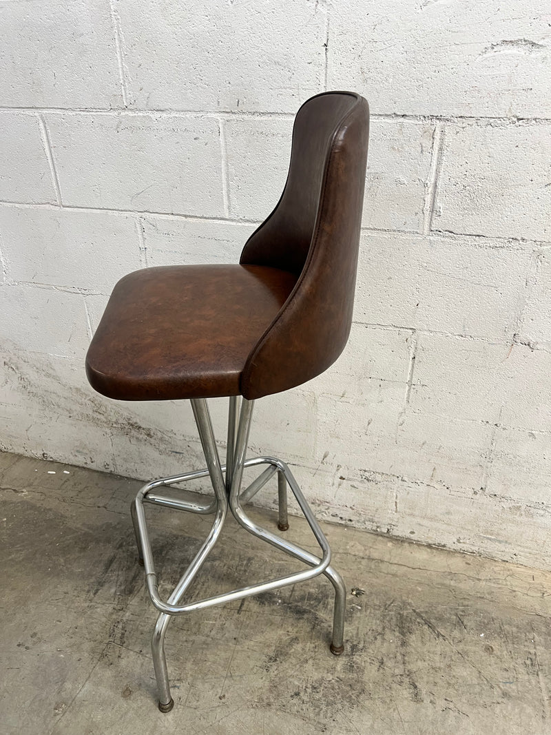 1970 Retro Mid-Century Swivel Bar Stool