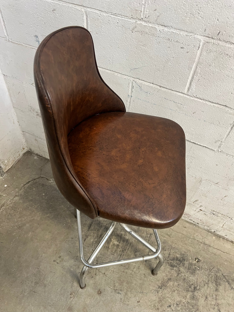 1970 Retro Mid-Century Swivel Bar Stool