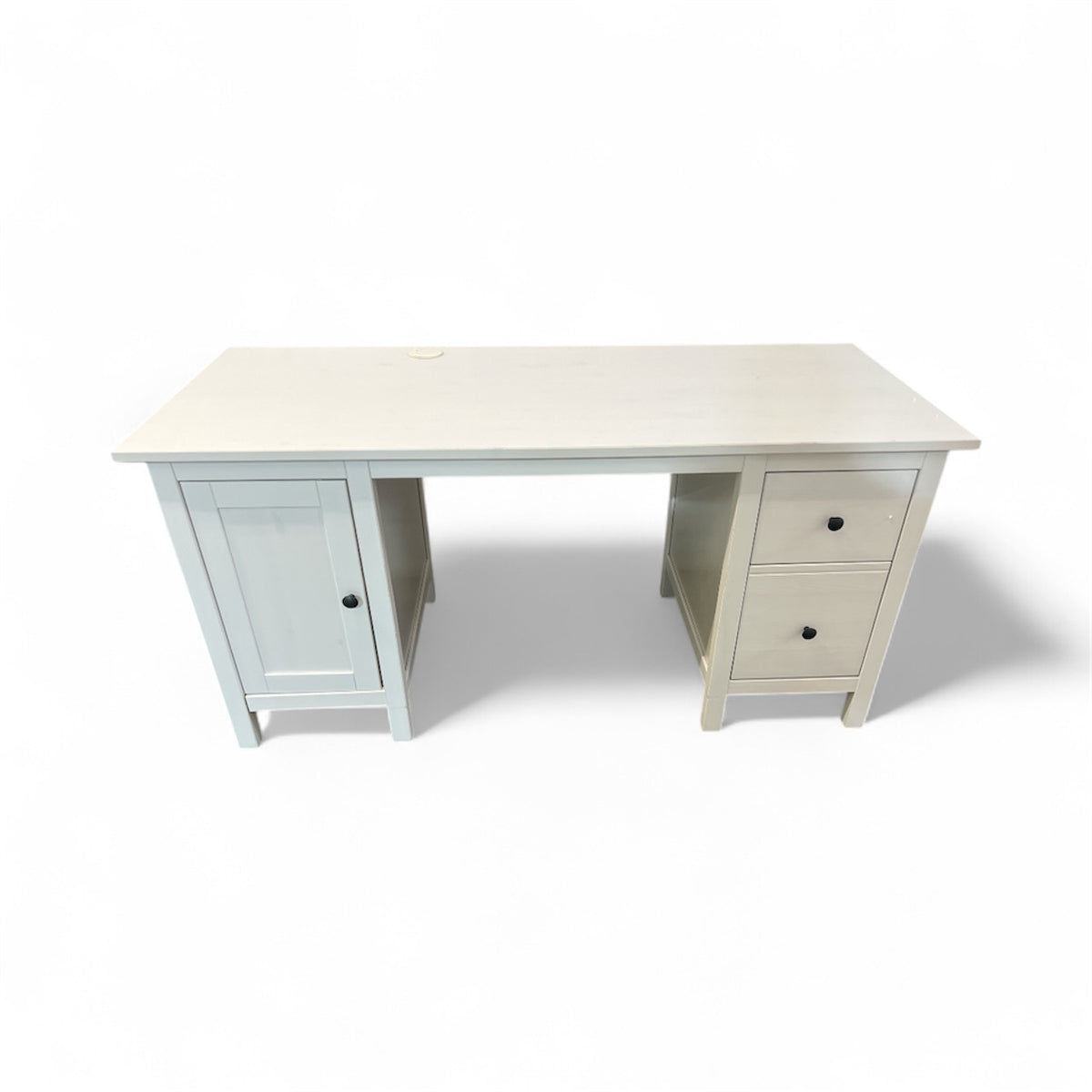 Spacious White Home Office Desk