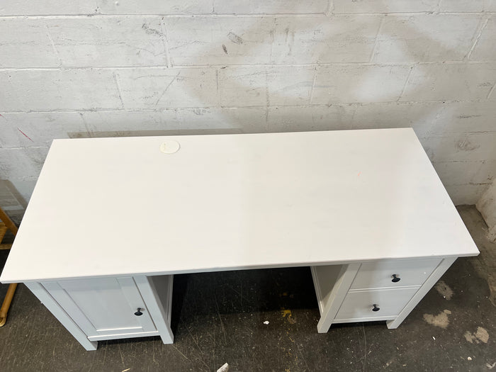 Spacious White Home Office Desk