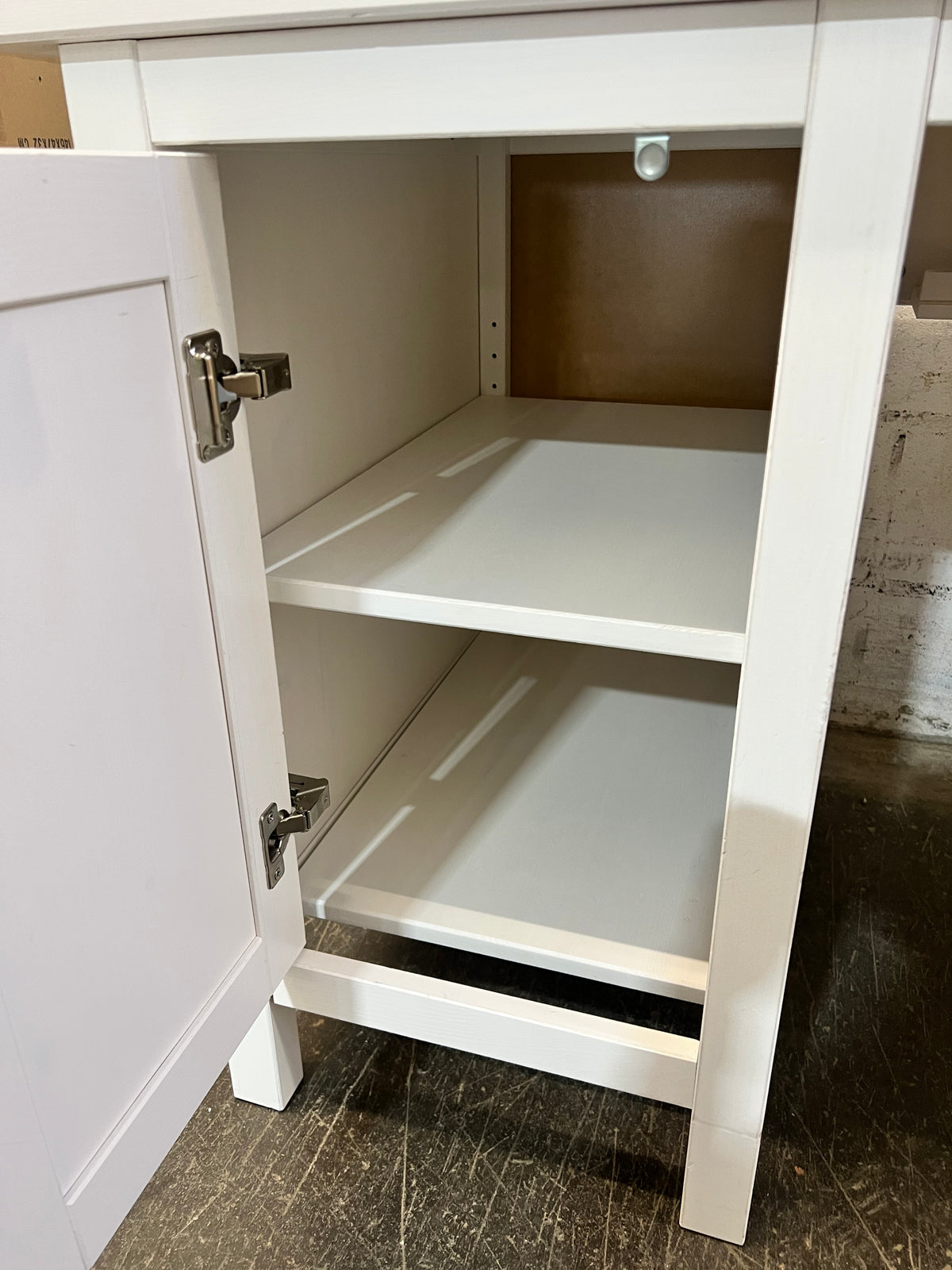 Spacious White Home Office Desk