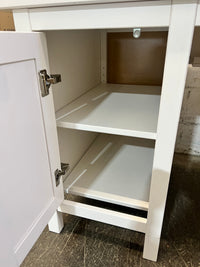 Spacious White Home Office Desk