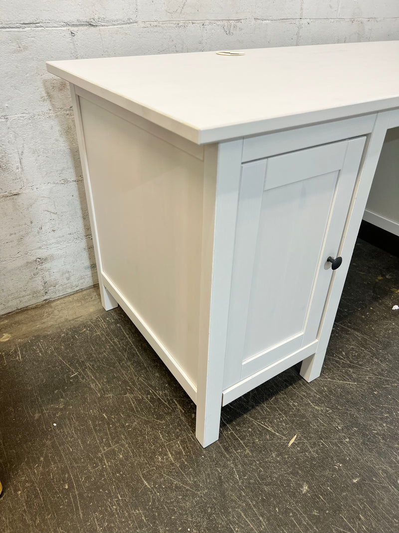 Spacious White Home Office Desk