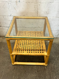 Spacious Bamboo Side Table