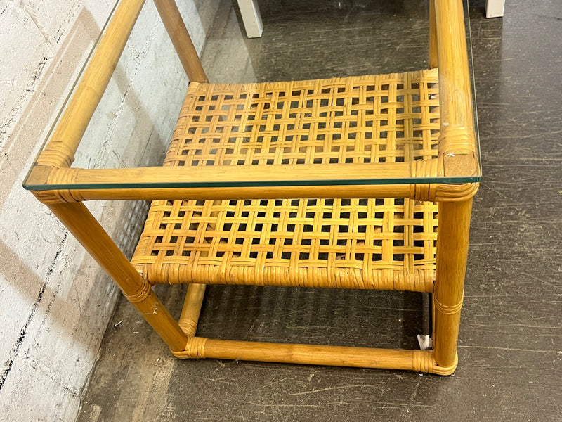 Spacious Bamboo Side Table