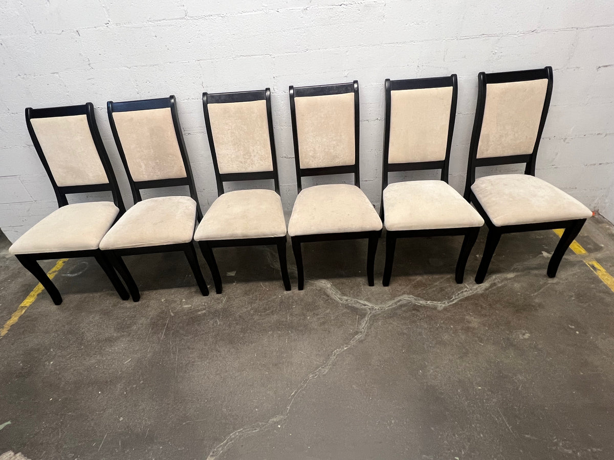 Contemporary Upholstered Dining Chairs - set of 6