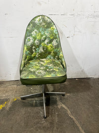 Mid Century Green Marble-Look Dining Set - 3 Chairs