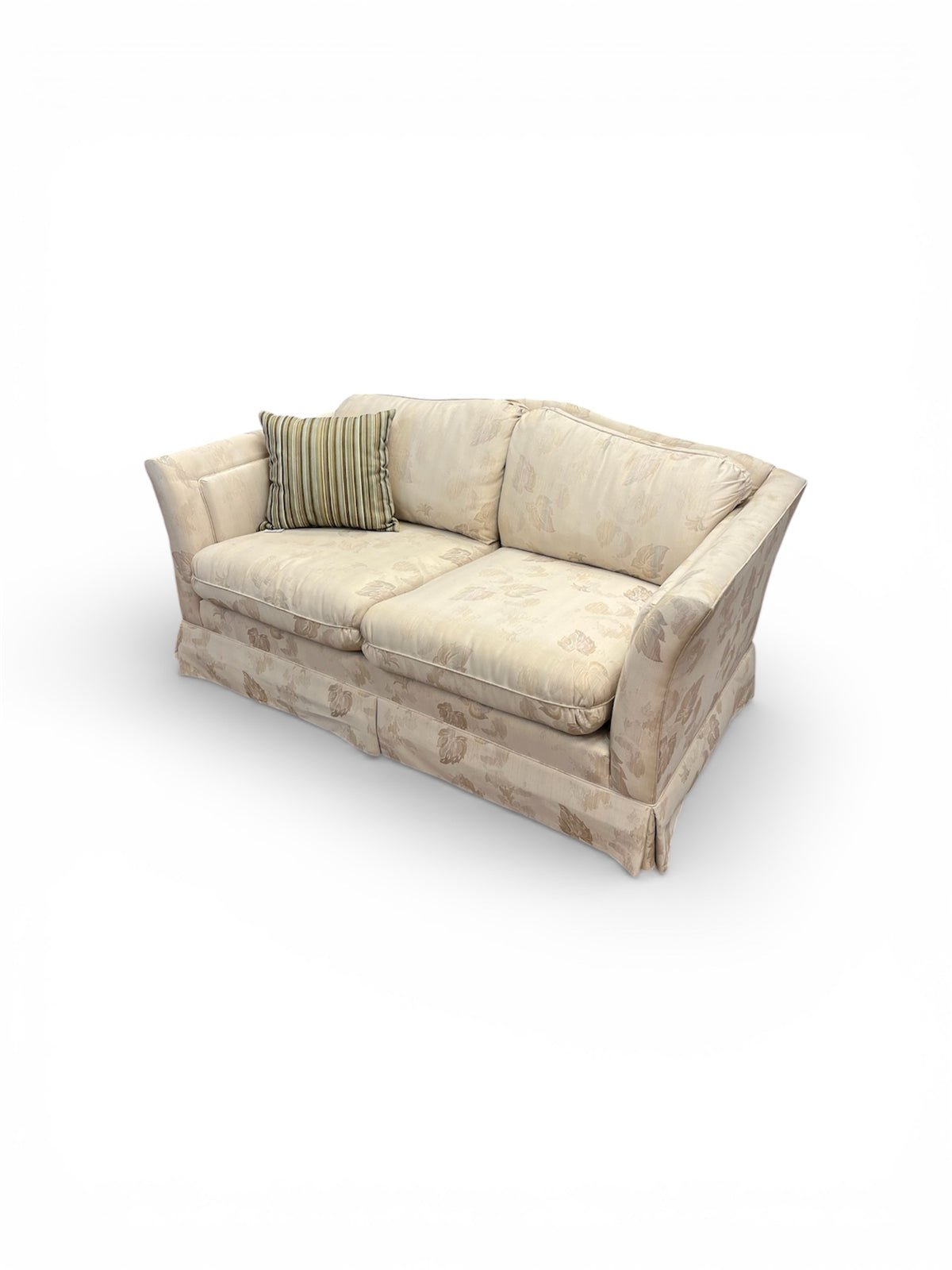 Sklar Peppler 2 Seater Loveseat With Cream Floral Upholstery