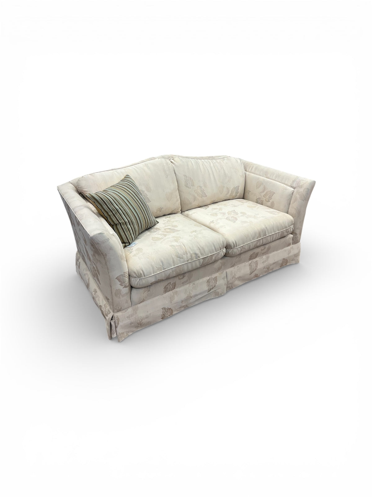 Sklar Peppler 2 Seater Loveseat With Cream Floral Upholstery
