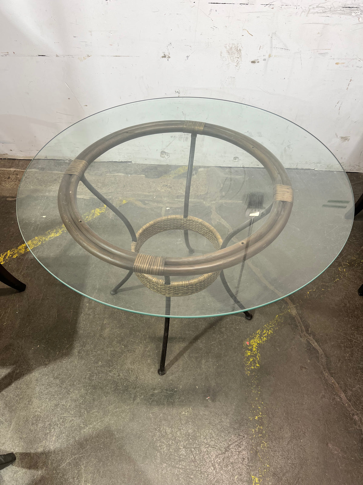 Tropical Rattan Dining Set - 4 Chairs