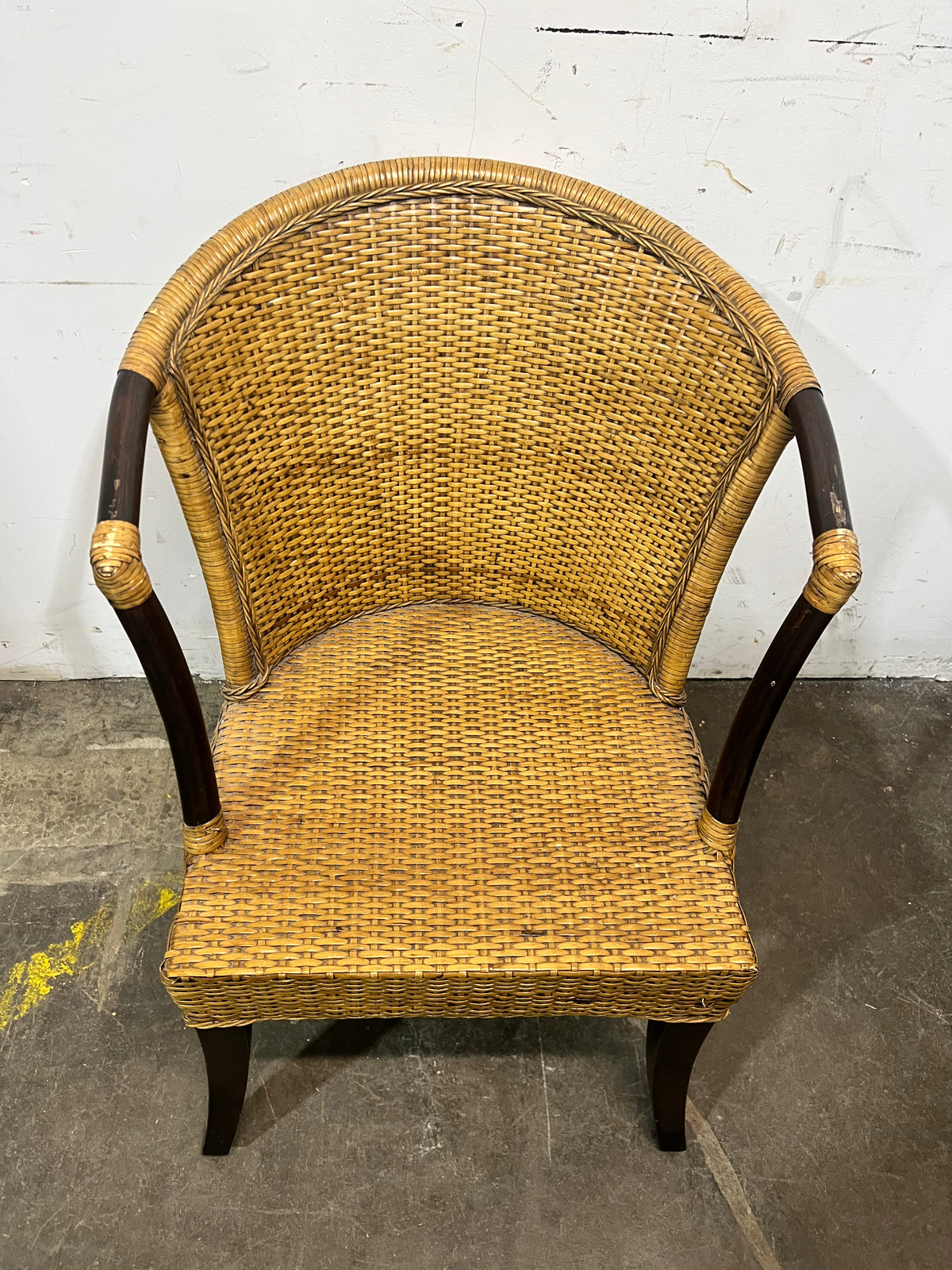 Tropical Rattan Dining Set - 4 Chairs