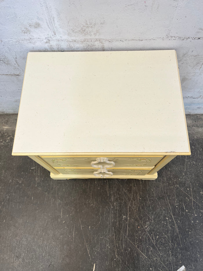 Vintage provincial Floral Nightstand