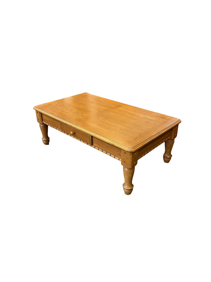 Golden Oak Coffee Table w/ 1 Drawer
