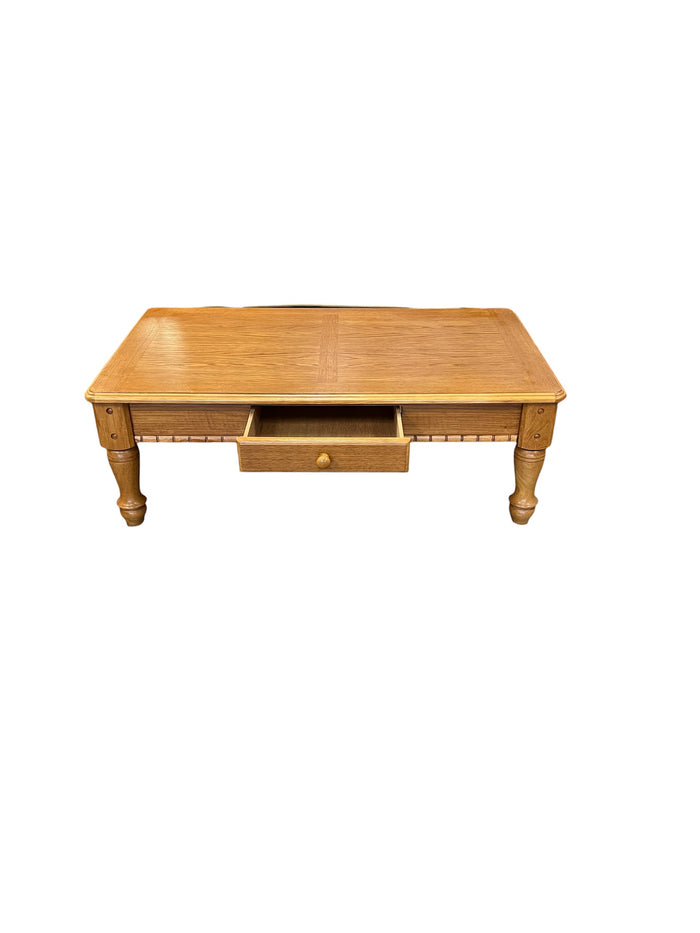 Golden Oak Coffee Table w/ 1 Drawer