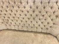 Opulent Tufted High-Back Settee