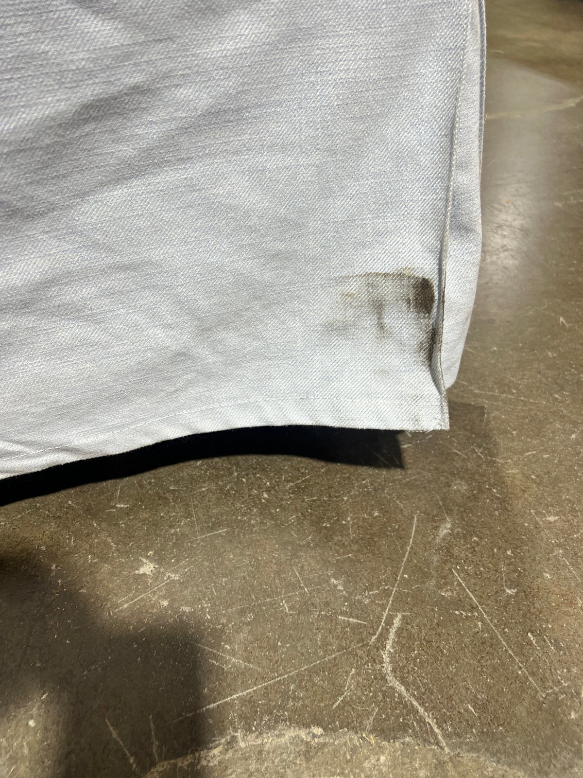 Light Blue Slipcover Arm Chair