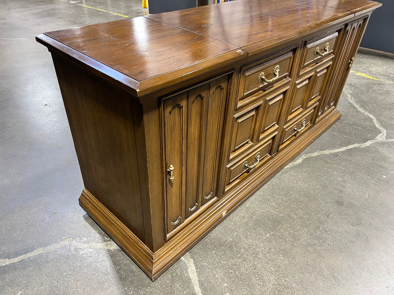 Classic Dark Wood Stereo Console
