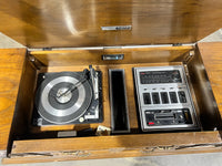 Classic Dark Wood Stereo Console