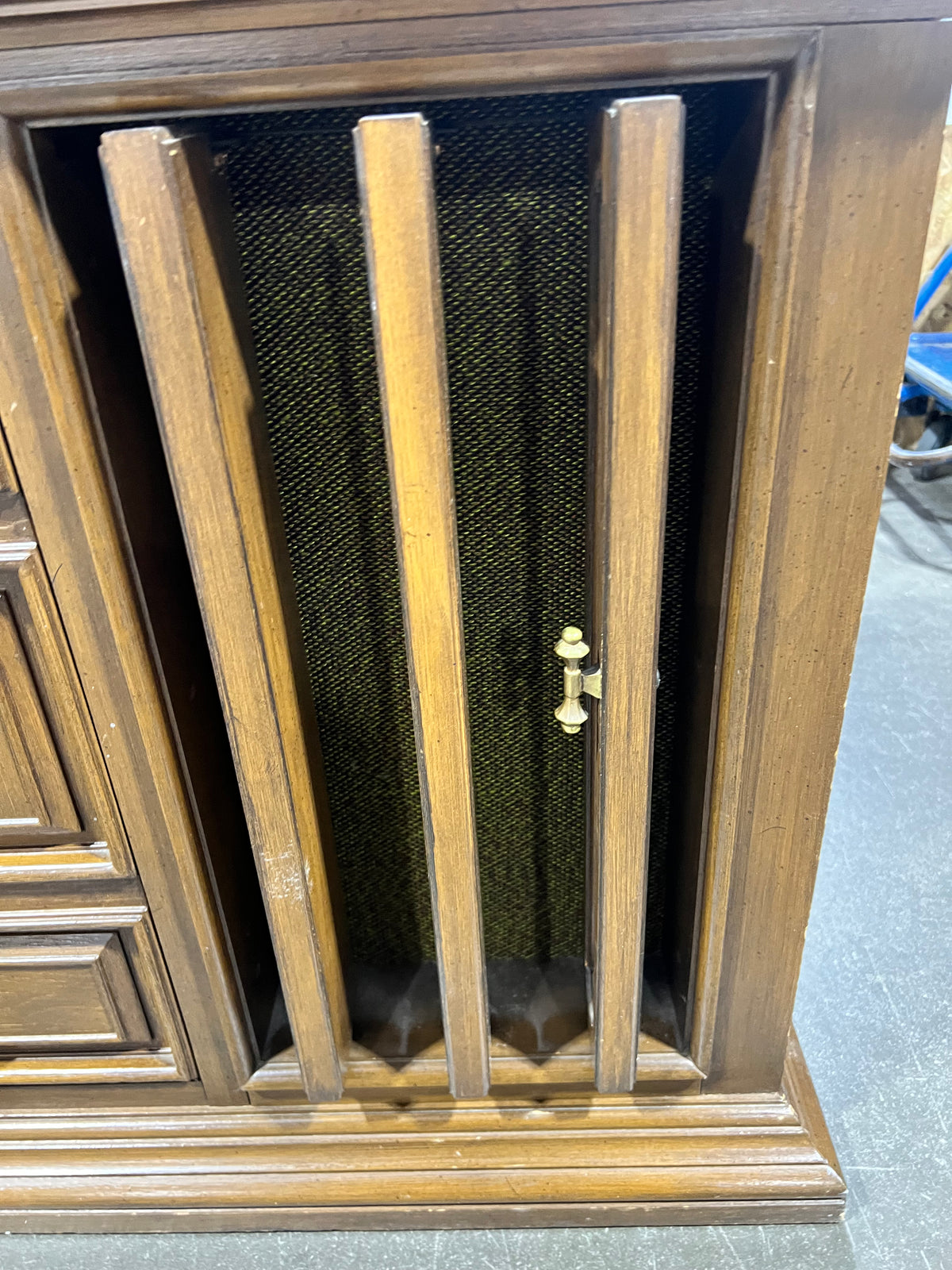 Classic Dark Wood Stereo Console