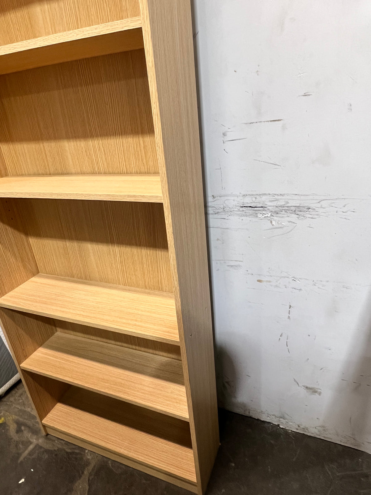 Light Oak Tapered Bookcase