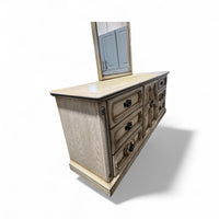 Light French Provincial Double Dresser