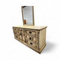 Light French Provincial Double Dresser