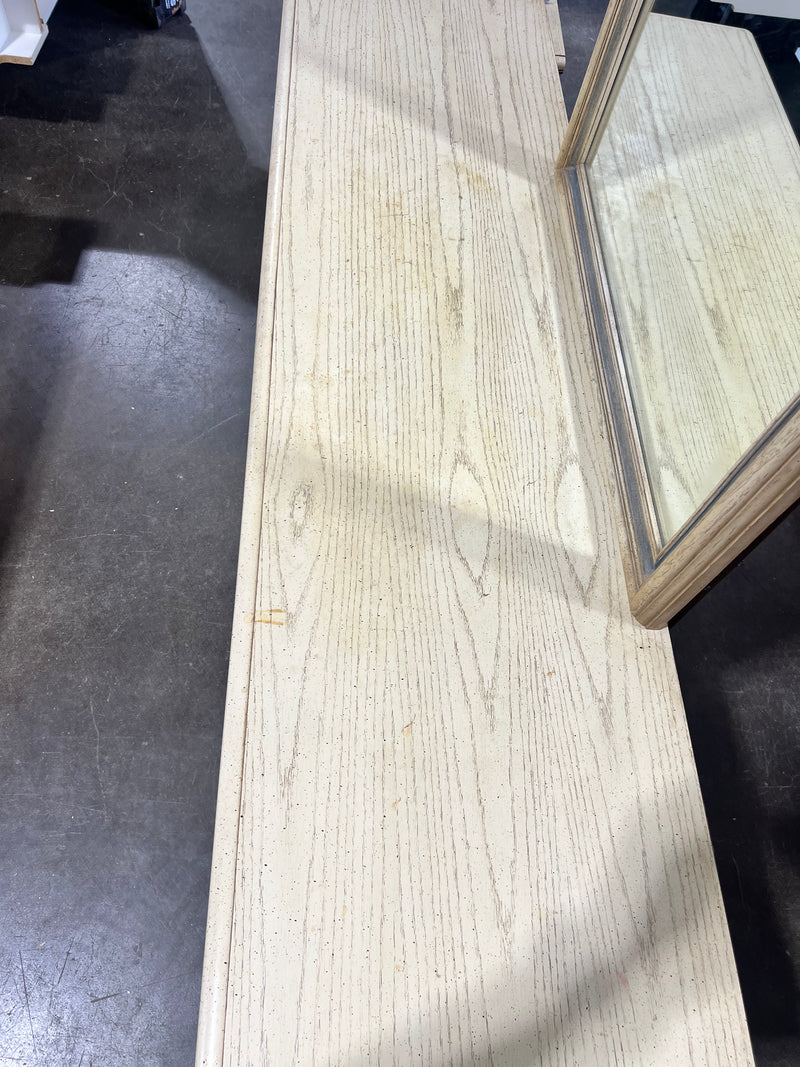 Light French Provincial Double Dresser