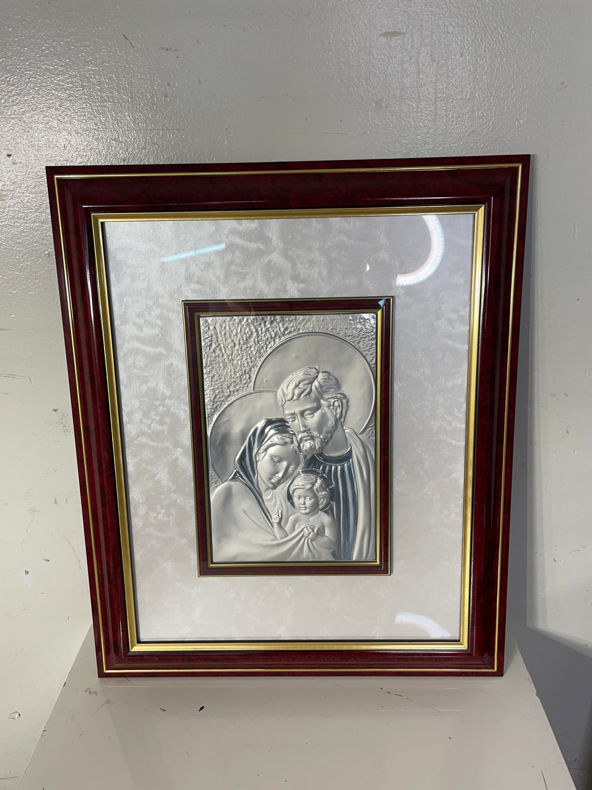 Holy Family Silver-Plated Frame