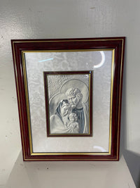 Holy Family Silver-Plated Frame