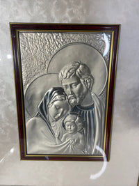 Holy Family Silver-Plated Frame