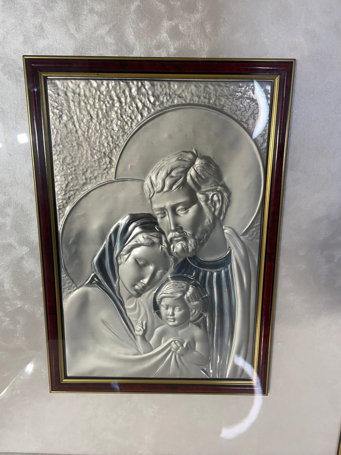 Holy Family Silver-Plated Frame