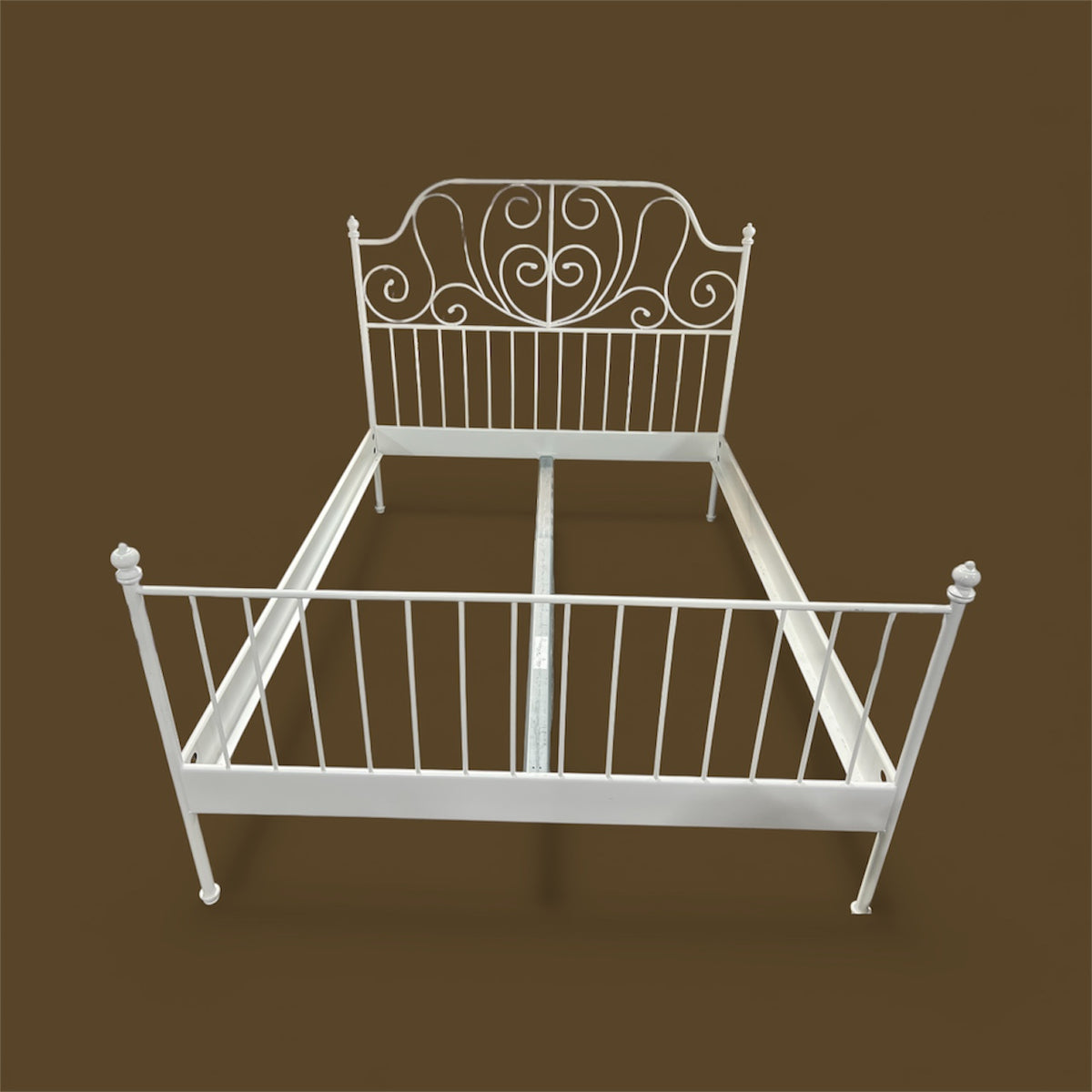 Wrought Iron Scrollwork Twin Bed Frame