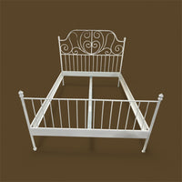 Wrought Iron Scrollwork Twin Bed Frame