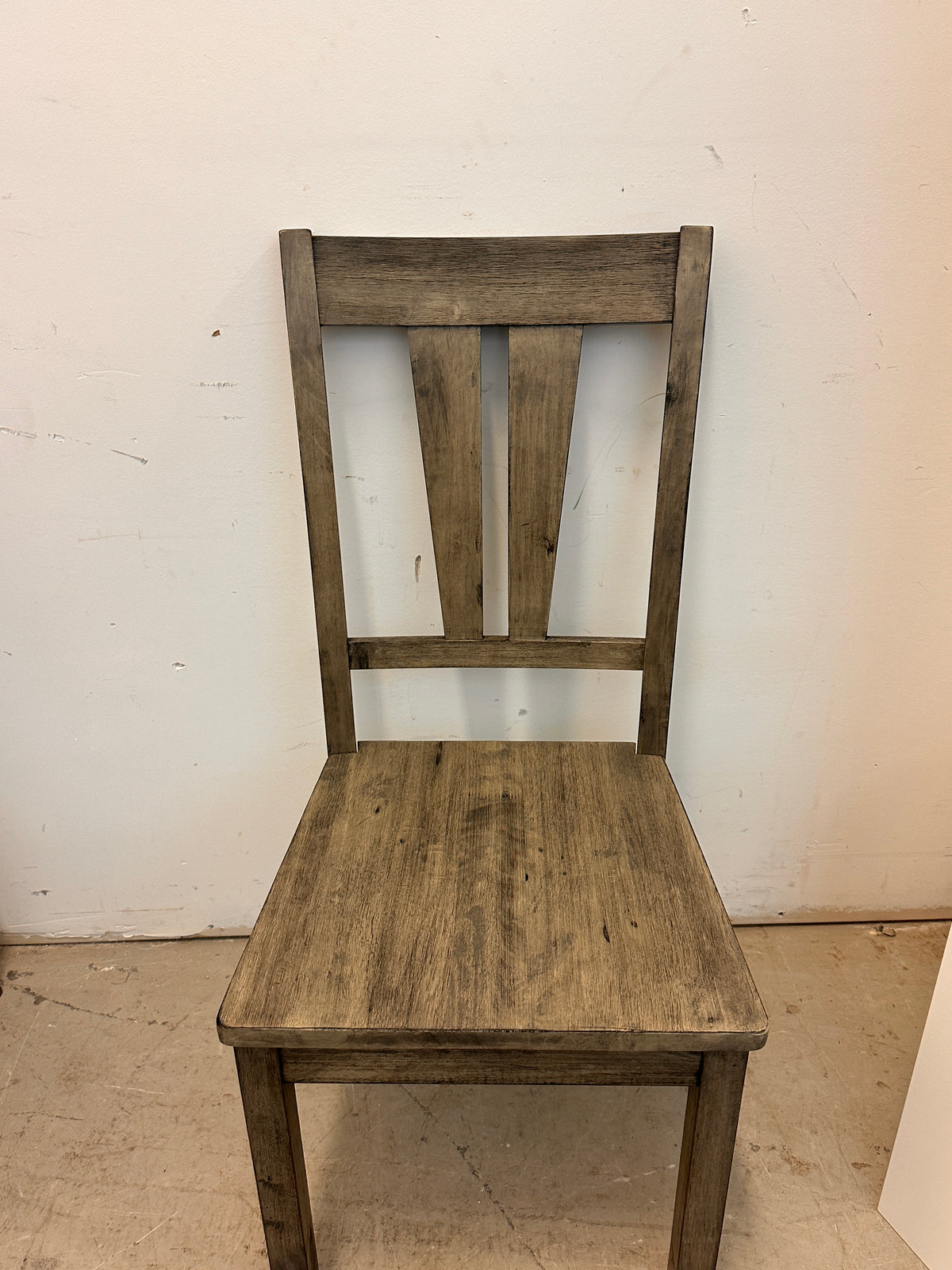 1-Piece Fan Back Wooden Seat Chair - DNH100SCWVS