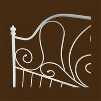 Wrought Iron Scrollwork Twin Bed Frame