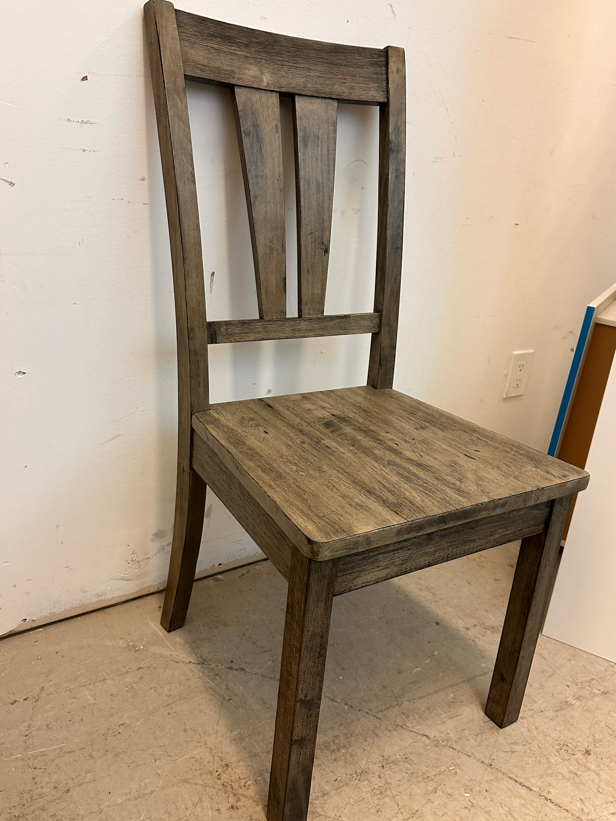 1-Piece Fan Back Wooden Seat Chair - DNH100SCWVS