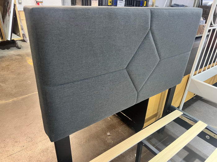 Hexagon Stitched Contemporary Twin Bed Frame