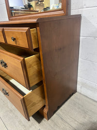 Traditional Maple Dresser With Mirror