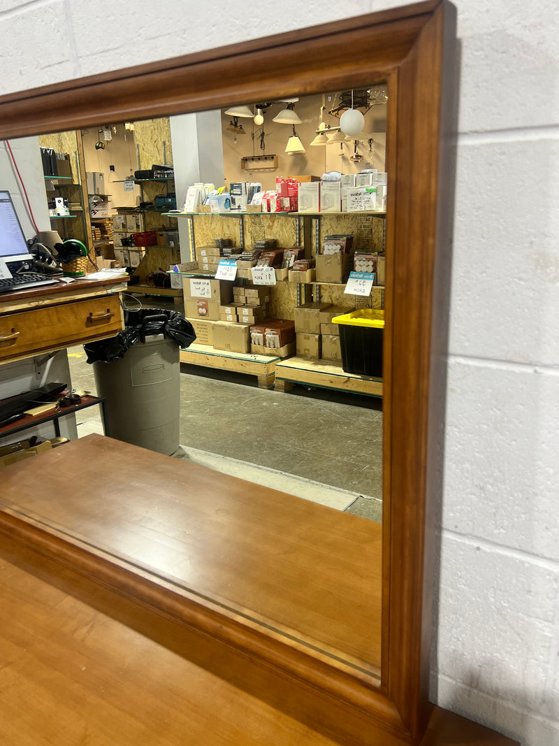 Traditional Maple Dresser With Mirror