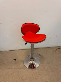 Red Leather Barstool