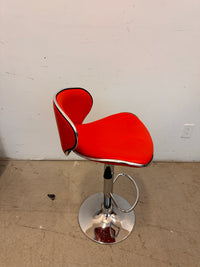 Red Leather Barstool