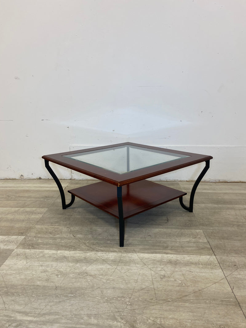 Two Tier Glass Coffee Table