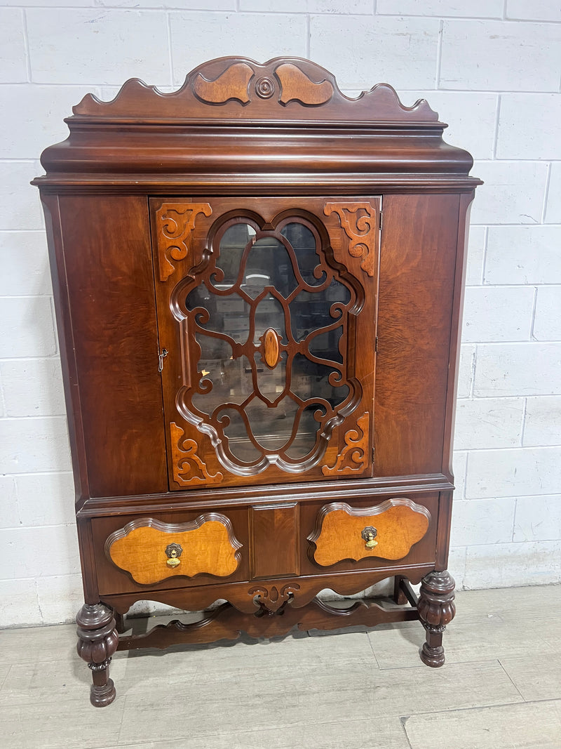 Ornate Victorian Display Cabinet