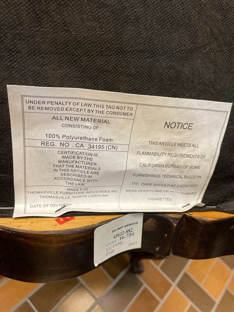 Set of 10 Thomasville Country French Leather Dining Chairs