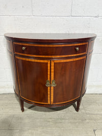 Antique Half-Moon Console Cabinet