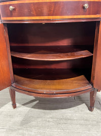 Antique Half-Moon Console Cabinet