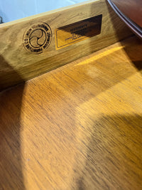 Antique Half-Moon Console Cabinet