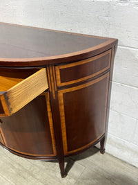 Antique Half-Moon Console Cabinet